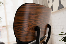 Load image into Gallery viewer, Black Leather Iconic Chair and Ottoman