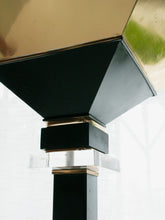 Load image into Gallery viewer, Brass Lucite Torchiere Floor Lamp
