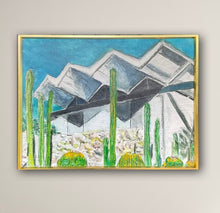 Load image into Gallery viewer, Steel House 1961 by Cesar Platero Print on Canvas Framed