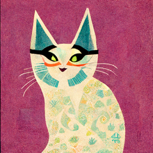 Load image into Gallery viewer, Gold Frame Bearded Cat by Neko-Suki