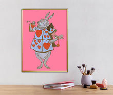 Load image into Gallery viewer, Alice in Wonderland Rabbit of Hearts