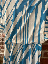 Load image into Gallery viewer, Blue and White Saved by the Bell dress