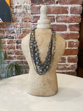 Load image into Gallery viewer, Multi-Layer Gun Metal Grey Chain Necklace

