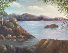 Load image into Gallery viewer, Beautiful Scenic Vintage Oil Painting