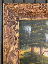 Load image into Gallery viewer, Landscape Tropical Pond Oil Painting on Canvas Framed