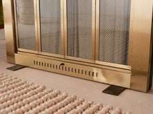 Load image into Gallery viewer, Brushed Brass Fire Place Screen frame