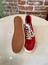 Load image into Gallery viewer, Red Canvas High Top Vans (10M)