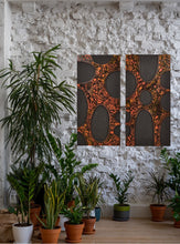 Load image into Gallery viewer, Fudangled Diptych Original Art