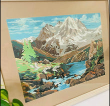 Load image into Gallery viewer, Alpine Passage Mountains Paint by Numbers Oil Painting