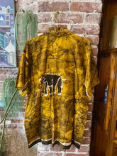 Load image into Gallery viewer, Vintage Gold Hawaiian Shirt with Elephant Motif