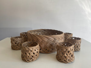 Woven wicker Basket set