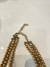 Load image into Gallery viewer, Vintage Gold toned Beaded Necklace

