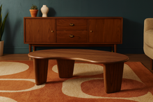 Load image into Gallery viewer, Wood Coffee Amoeba Table
