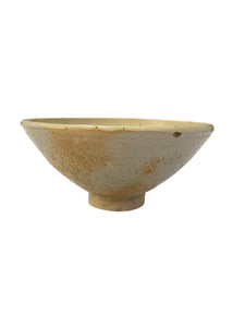 Cream Glazed Hagi Style Bowl