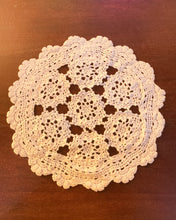 Load image into Gallery viewer, Small White Cotton Crochet Centerpiece
