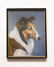 Load image into Gallery viewer, Vintage Collie Dog Painting
