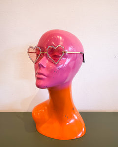 Pink Jeweled Heart Sunnies