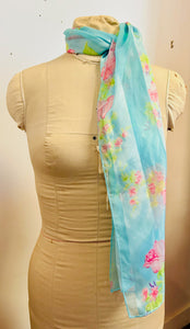 Baby Blues Silk Scarf