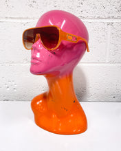 Load image into Gallery viewer, Orange Aviator Sunnies with Amber Shades
