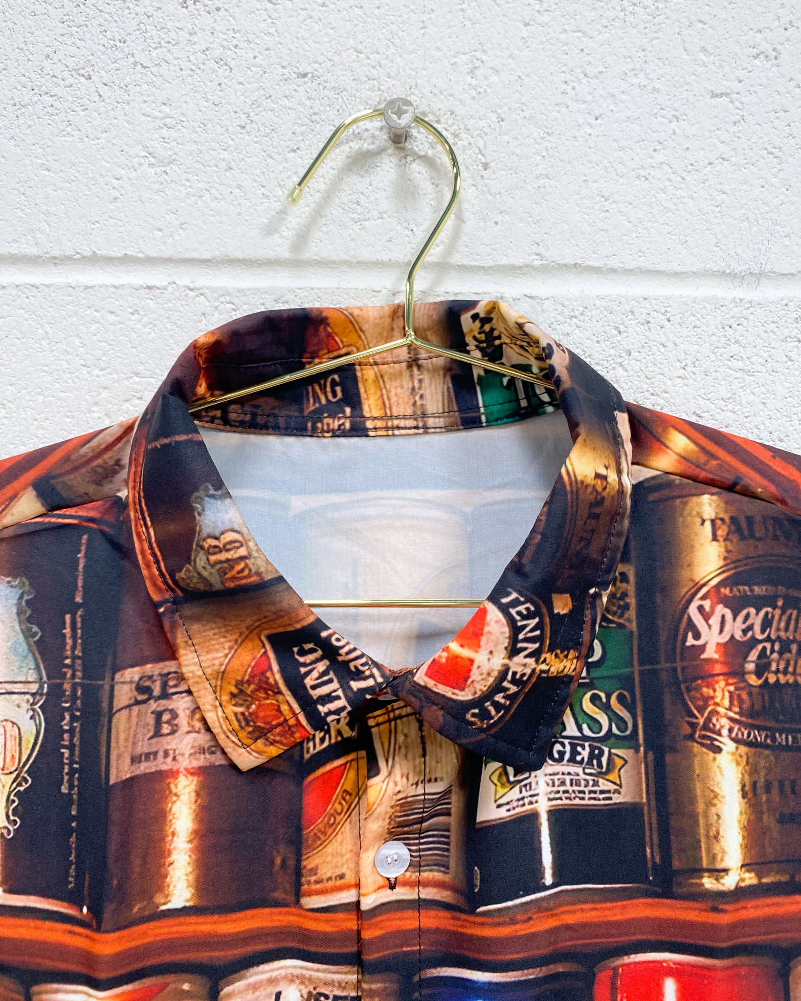 Beer button up sales shirt