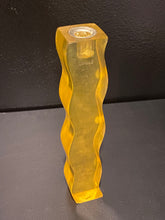 Load image into Gallery viewer, Fun Post Modern Yellow Lucite Candle Holder
