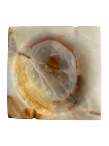 Heavy Thick Onyx Ashtray