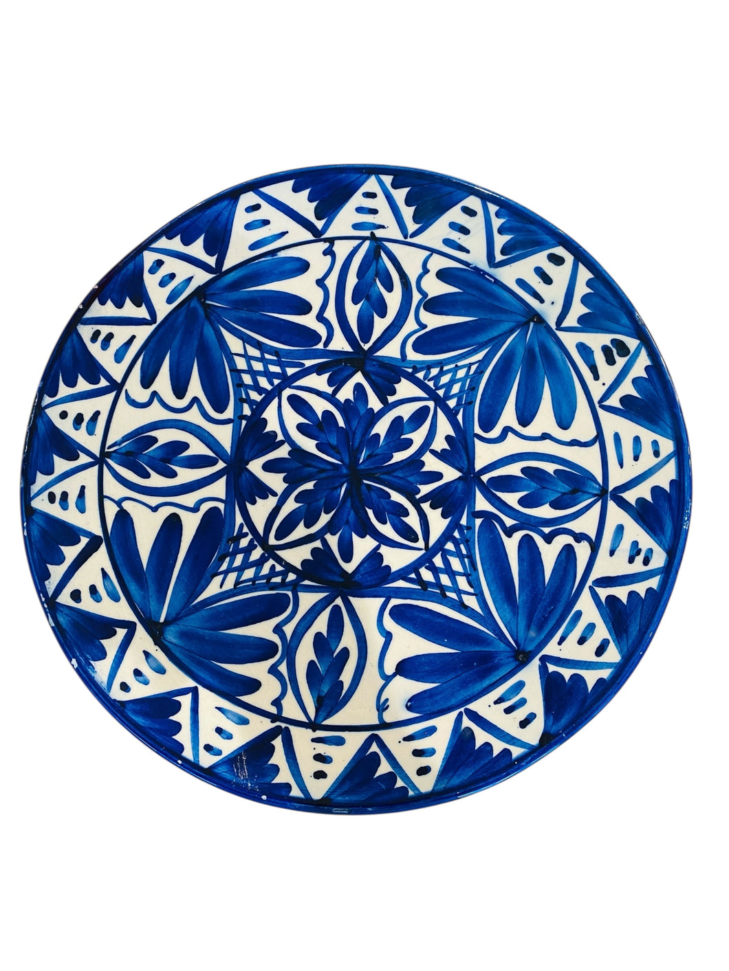 Large Hand Painted Decorative Plate