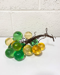 Vintage Gold and Green Lucite Grapes