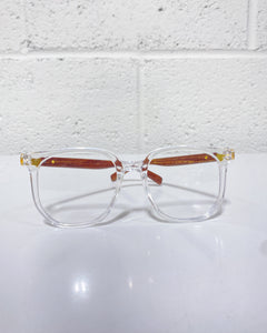 Clear Glasses with Wood Grain Templates