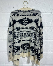 Load image into Gallery viewer, Open Sweater with Southwest Motif (XL)
