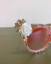 Load image into Gallery viewer, Pink Jeweled Cat Eye Sunnies
