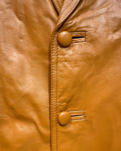Vintage Caramel Leather Jacket (42)
