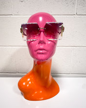 Load image into Gallery viewer, Rose Colored Glam Sunnies with Pearl Detail
