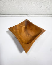 Load image into Gallery viewer, Vintage Diamond Shaped Wood Catchall
