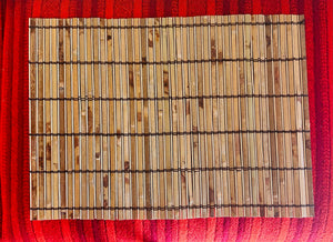 Bamboo Mat Placemats  Set of 5