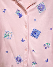 Load image into Gallery viewer, Vintage Pink Blouse with Gardening Motif (PL)
