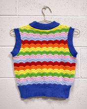 Load image into Gallery viewer, Rainbow Knit Sleeveless Blouse (M)
