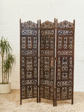 Load image into Gallery viewer, Vintage Hand Carved Teak Room Divider
