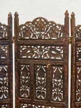 Load image into Gallery viewer, Vintage Hand Carved Teak Room Divider
