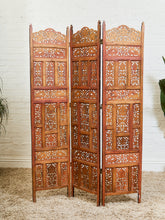 Load image into Gallery viewer, Vintage Hand Carved Teak Room Divider
