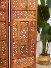 Load image into Gallery viewer, Vintage Hand Carved Teak Room Divider
