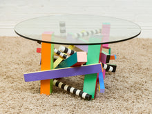 Load image into Gallery viewer, Post Modern Memphis Style Vintage Coffee Table
