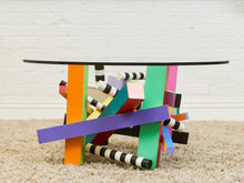 Load image into Gallery viewer, Post Modern Memphis Style Vintage Coffee Table
