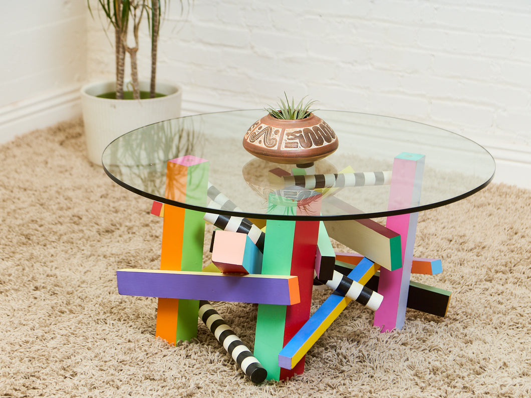 Post Modern Memphis Style Vintage Coffee Table