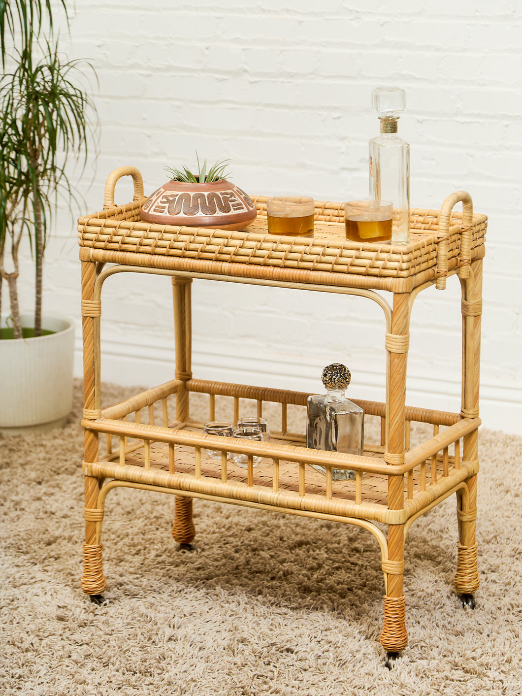 Rattan Bar Table