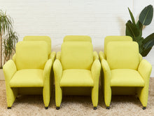 Load image into Gallery viewer, Set of 6 Chicklet Style Newly upholstered Post Modern Chairs
