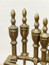 Load image into Gallery viewer, Antique Fireplace Tools Set Lady Barbola Swag Ribbon Victorian Metal Vtg.

