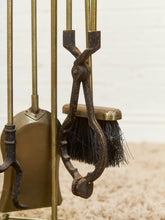 Load image into Gallery viewer, Antique Fireplace Tools Set Lady Barbola Swag Ribbon Victorian Metal Vtg.
