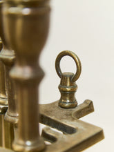 Load image into Gallery viewer, Antique Fireplace Tools Set Lady Barbola Swag Ribbon Victorian Metal Vtg.
