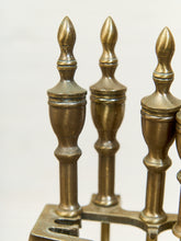 Load image into Gallery viewer, Antique Fireplace Tools Set Lady Barbola Swag Ribbon Victorian Metal Vtg.
